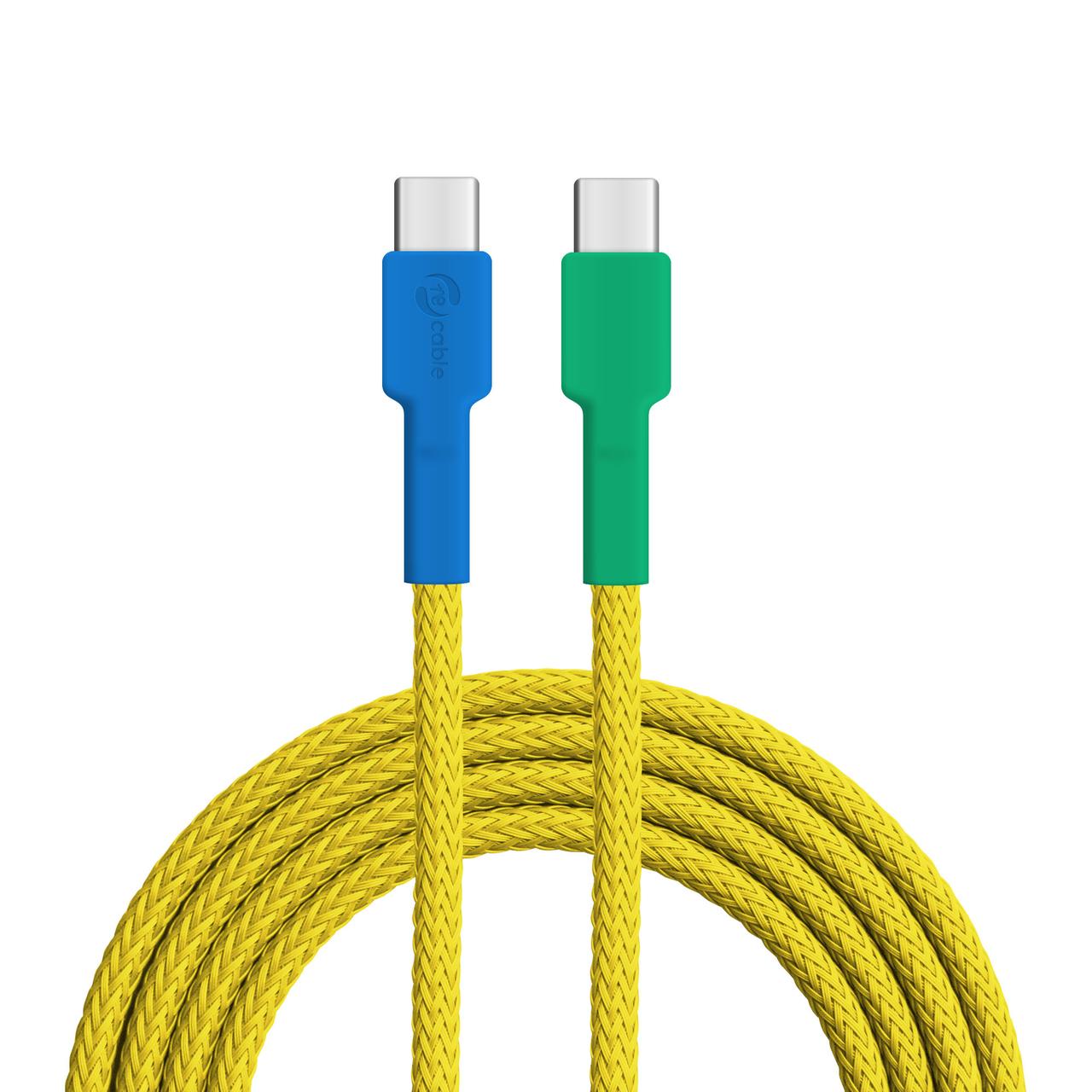 nachhaltiges USB-C Kabel von recable fair und transparent Gelbbrustara
