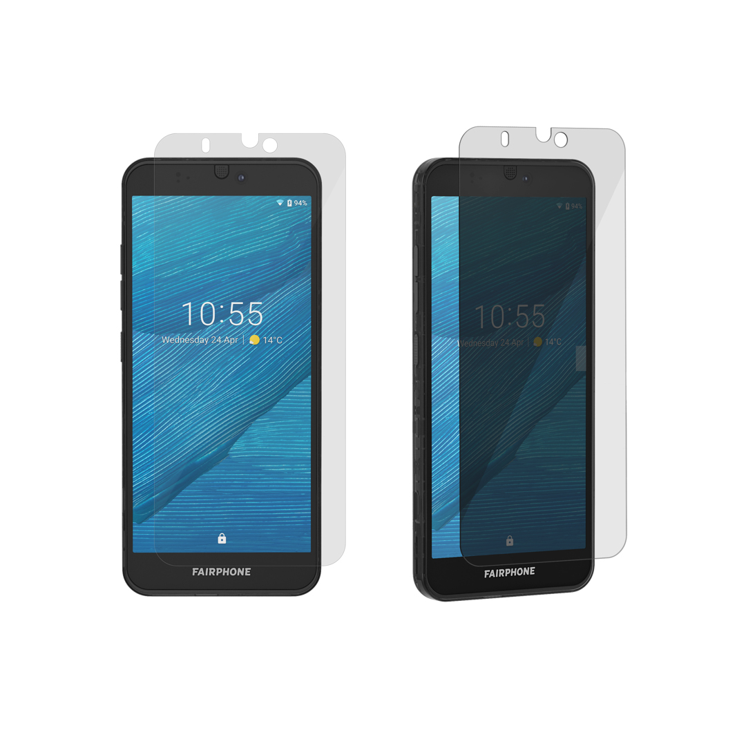 Fairphone 3 Screen Protector mit Privacy Filter Ansicht