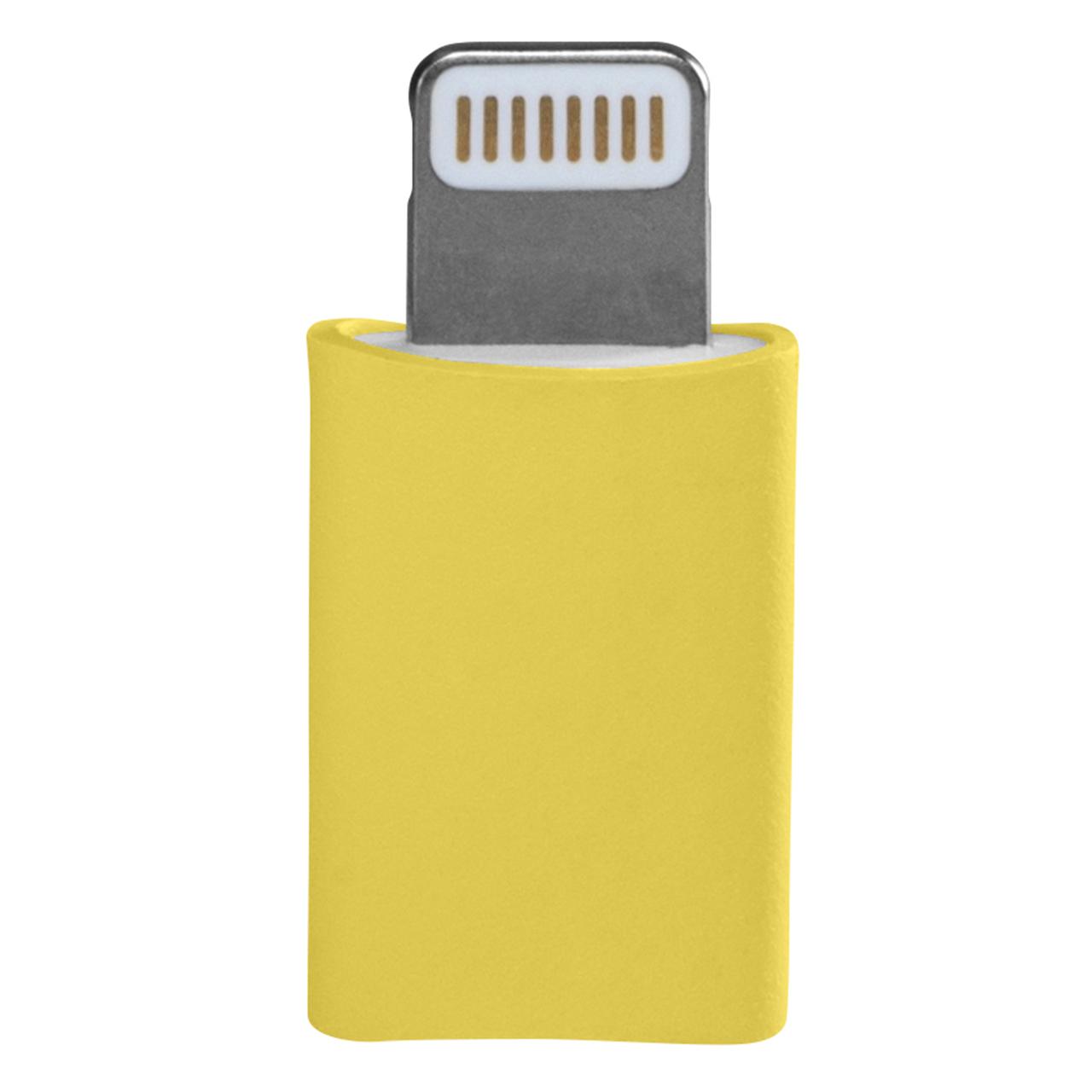 iPhone Adapter Lightning zu Micro USB gelb