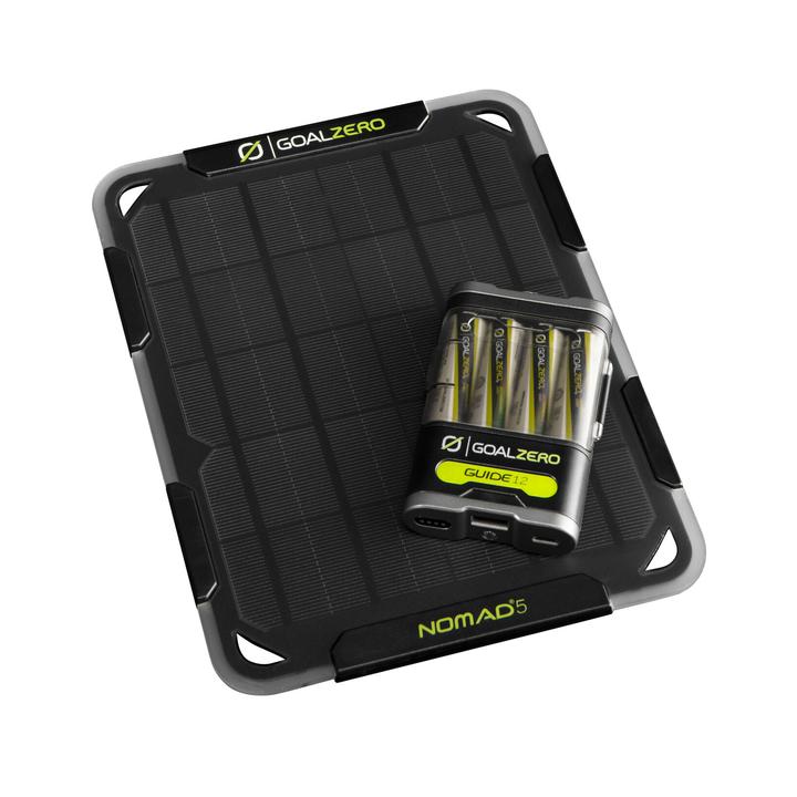 Goal Zero Solar Kit Nomad 5 Solarpanel & Guide 12 Akkupack
