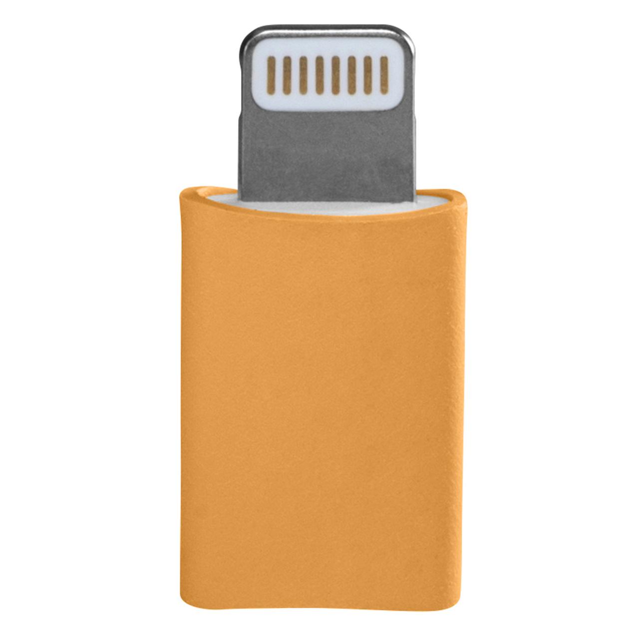 iPhone Adapter Lightning zu Micro USB orange