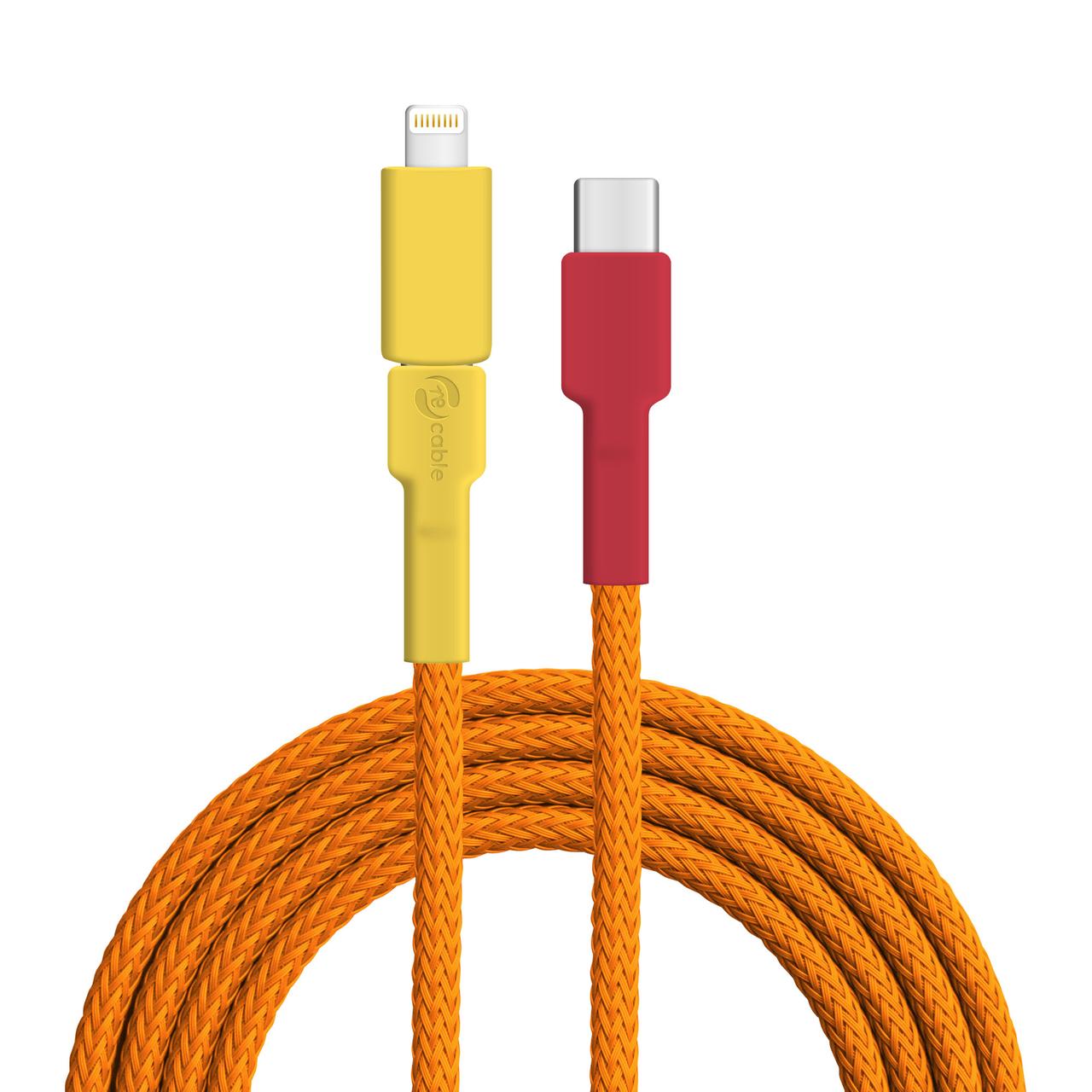 recable USB-C auf Lightning (Apple-Adapter) Kabel Flammenlaubenvogel