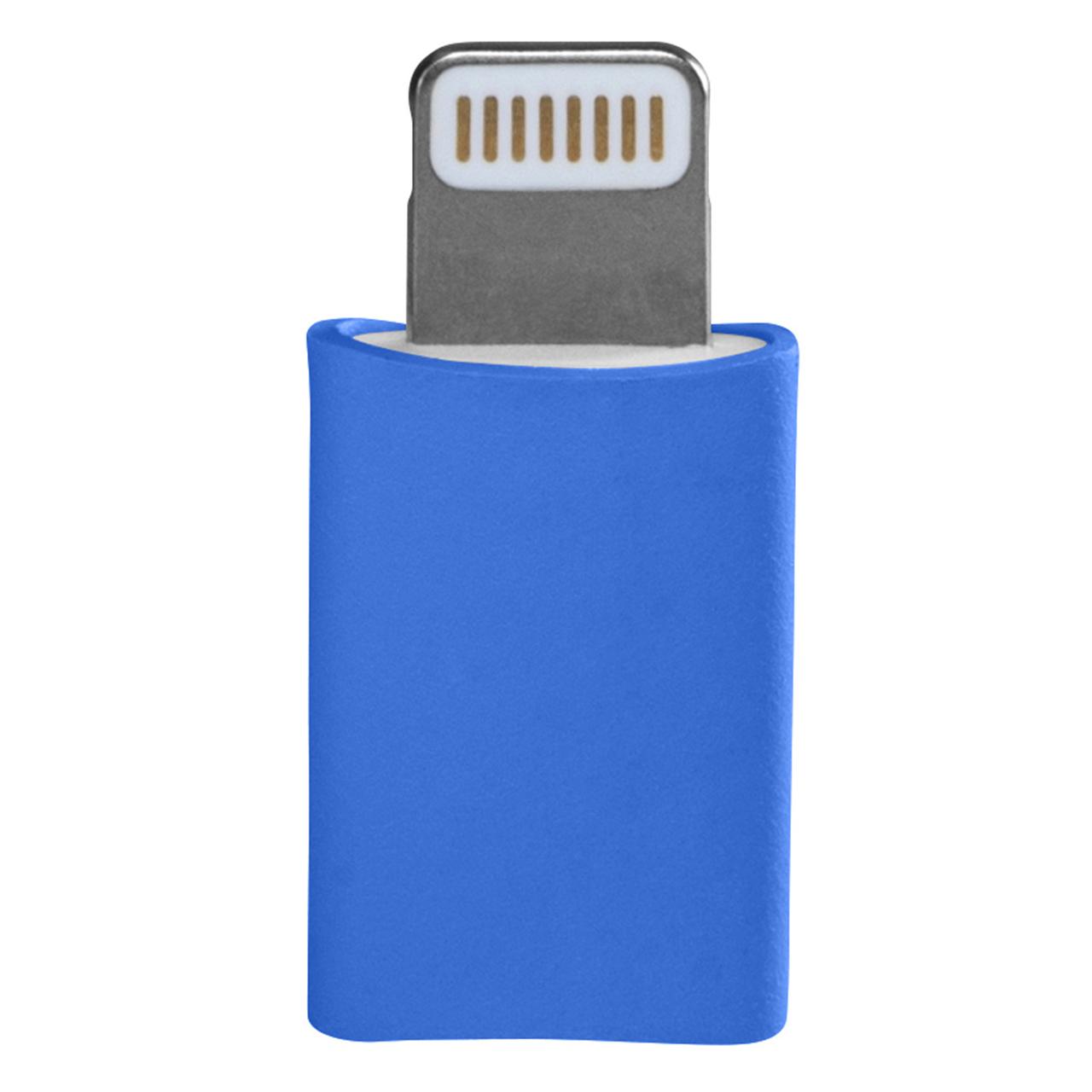 iPhone Adapter Lightning zu Micro USB blau