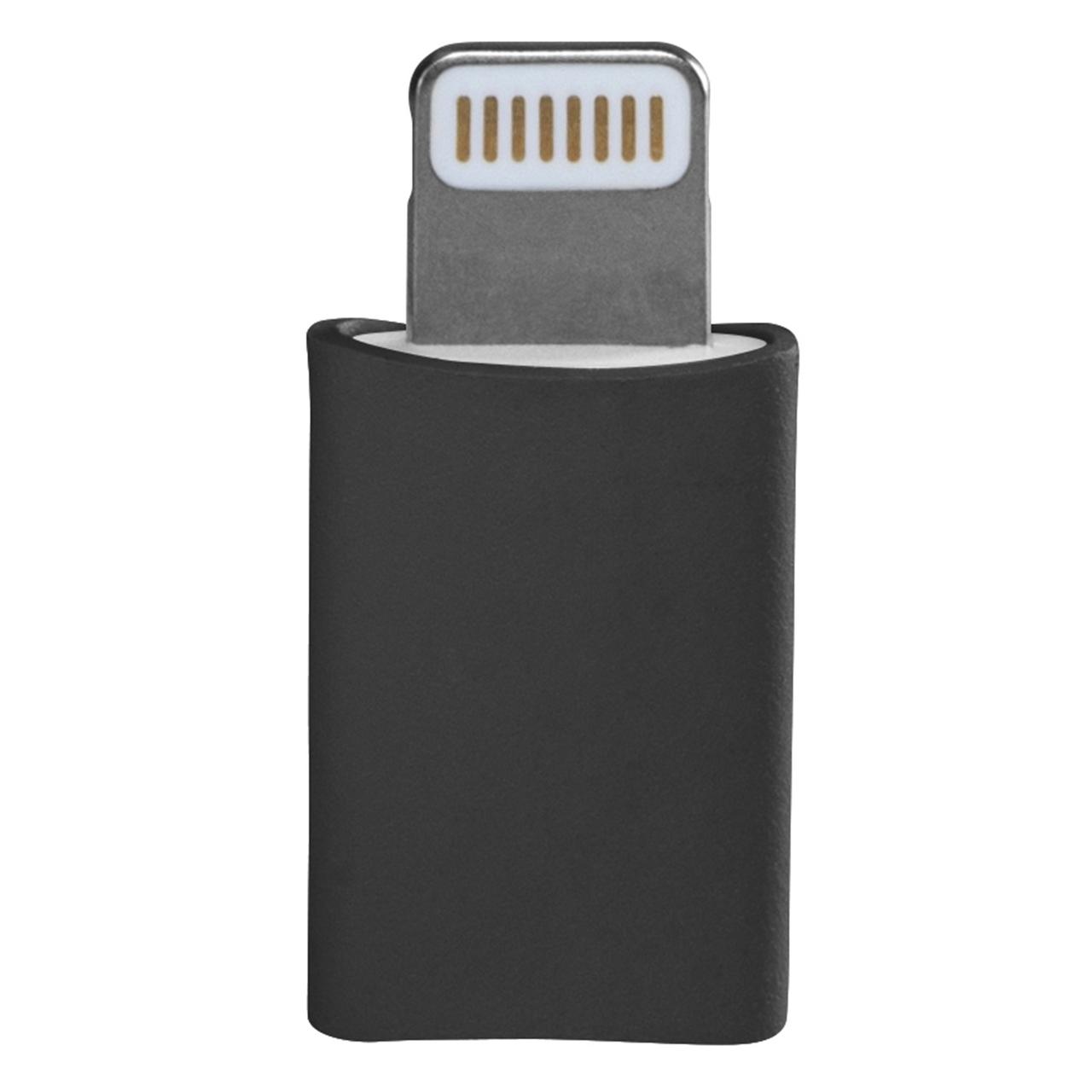 iPhone Adapter Lightning zu Micro USB schwarz