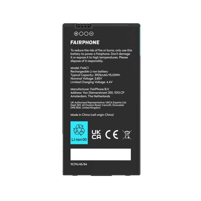 Batterie-Modul Fairphone 4 auch als Zweitakku Front