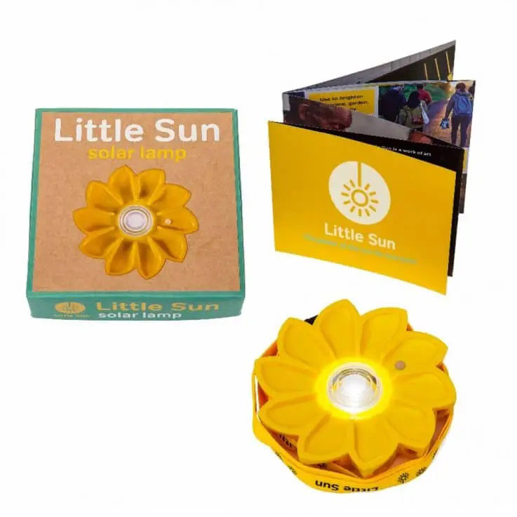 Little Sun Solarlampe auch für outdoor in nachhaltiger Verpackung